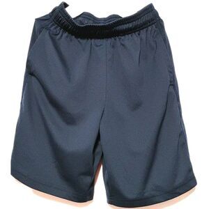 Boys Size 6/7 MTA Sport Athletic Shorts Blue Soft Running Gym Elastic Waist Pock